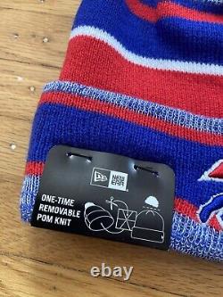 Buffalo Bills New Era knit pom hat beanie NFL OnField 100% AUTHENTIC RARE 2014