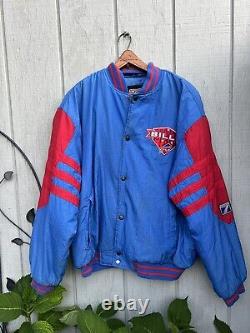 Buffalo Bills Puffer Jacket NFL Men's Size XL Vintage 90s Logo 7 Retro Throwback