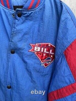 Buffalo Bills Puffer Jacket NFL Men's Size XL Vintage 90s Logo 7 Retro Throwback