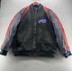Buffalo Bills Suede Leather Nfl Apparel Football Jacket Coat Size Xl