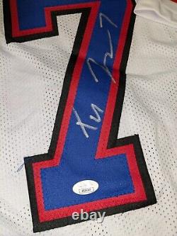 Buffalo Bills Taron Johnson Signed Custom Jersey XL White JSA COA BUF