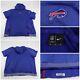 Buffalo Bills Team Issued Short Sleeve Hoodie Pullover Football Xl # Nike