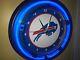 Buffalo Bills Throwback Football Bar Man Cave Neon Wall Clock Sign