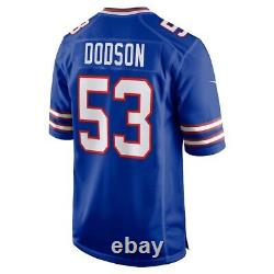 Buffalo Bills Tyrel Dodson #53 Nike Men's Royal Official NFL Player Game Jersey