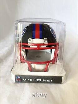 Buffalo Bills Unsigned Riddell Speed Flat Black Matte Mini Helmet New Inbox