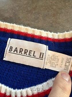 Buffalo Bills Vintage 90s Barrell II Acrylic Knit NFL Football Sweater Sz XL USA