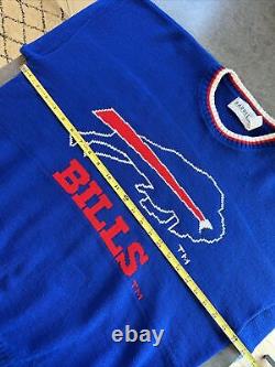 Buffalo Bills Vintage 90s Barrell II Acrylic Knit NFL Football Sweater Sz XL USA