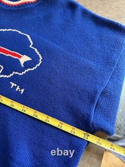 Buffalo Bills Vintage 90s Barrell II Acrylic Knit NFL Football Sweater Sz XL USA