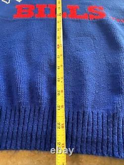 Buffalo Bills Vintage 90s Barrell II Acrylic Knit NFL Football Sweater Sz XL USA