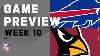 Buffalo Bills Vs Arizona Cardinals Nfl Week 10 Game Preview
