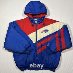 Buffalo Bills Vtg Logo 7 Game Day Blue White & Red Full Zip L Jacket