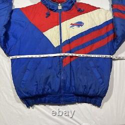 Buffalo Bills Vtg Logo 7 Game Day Blue White & Red Full Zip L Jacket