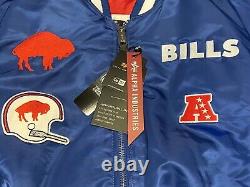 Buffalo Bills X Alpha X New Era Ma-1 Bomber Jacket (historic Logo)