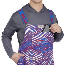 Buffalo Bills Zubaz Bibs Overalls Mens Large New With Tags