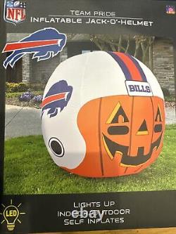 Buffalo Bills inflatable Jack-O'-Helmet Pumpkin Josh Allen Diggs Halloween Light