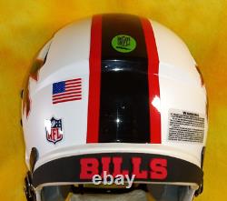 Buffalo Bills super custom fullsize football helmet Riddell Speed large red/blac