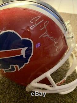 C. J. Spiller Signed Full Size Replica Football Helmet Buffalo Bills JSA COA Auto