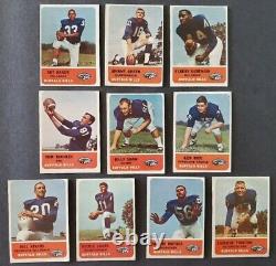 COMPLETE 1962 Fleer Buffalo Bills TEAM SET with RARE Billy Shaw ROOKIE CARD SP