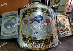 Customized Buffalo Bills Legacy NFL American Championship Belt adult size 2MM Br