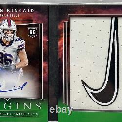 DALTON KINCAID 2023 Origins BOOKLET Glove 1/2 Buffalo Bills RPA