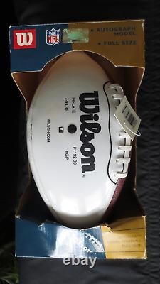 DOUG FLUTIE BUFFALO BILLS #7 Autograph Model Football SUPER BOWL 39 Wilson NFL