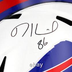 Dalton Kincaid Buffalo Bills Autographed Riddell Speed Replica Helmet