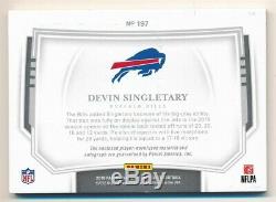 Devin Singletary 2019 National Treasures Rc Midnight Auto 3 Color Patch Sp #/20