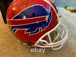 Doug Flutie signed Buffalo Bills Riddell Authentic Full Size Football Helmet