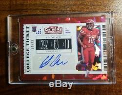 Ed Oliver Cracked Ice Auto 2019 Panini Contenders RC /23 Buffalo Bills 1st Rd