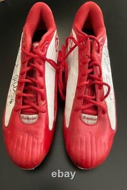 Eric Moulds Autographed NFL Football Spikes Buffalo Bills