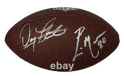 Eric Moulds & Doug Flutie autographed signed football Buffalo Bills JSA COA