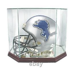 F/S Buffalo Bills Glass Football Helmet Display Case with engraving UV
