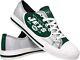 Foco Womens Nfl Team Logo Glitter Low Top Canvas Sneakers Shoes