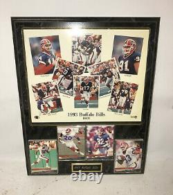Football1993 BUFFALO BILLS Wall Plaque with Photo and Cards NFL FREE SHIPPING