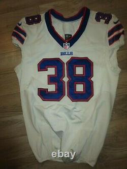 Frank Summers #38 Buffalo Bills 2013 NFL Game Used Worn Nike Football Jersey
