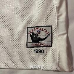 HOF Jim Kelly BUFFALO BILLS Jersey Size 52 Mitchell & Ness 1990 Super Bowl 25