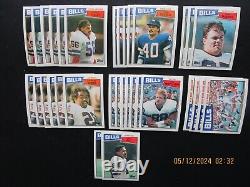 Huge Lot 0f 1500 All Buffalo Bills 1960's, 70's, 80's Cards + 25 Team Sets