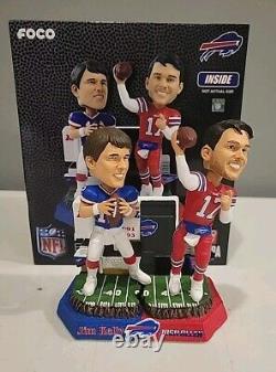 JIM KELLY & JOSH ALLEN Buffalo Bills NFL Then & Now 5 Bobblehead NIB