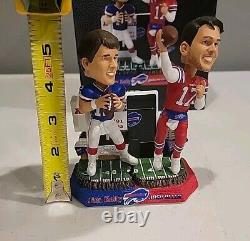 JIM KELLY & JOSH ALLEN Buffalo Bills NFL Then & Now 5 Bobblehead NIB