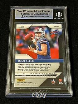 JOSH ALLEN 2018 PANINI PRIZM #205 RED WHITE BLUE REFRACTOR RC BGS 9 With2 9.5 SUBS
