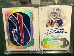 JOSH ALLEN 2018 Panini Flawless RPA booklet /10 (only 4 Bills logo patch exist)