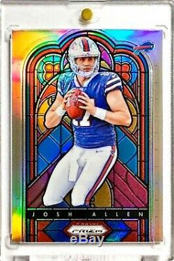 JOSH ALLEN 2018 Panini Prizm Stained Glass SSP Silver Prizm Rookie RC HOT