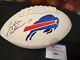 Josh Allen Signed Football Autographed Buffalo Bills Logo White Nfl Auto +coa