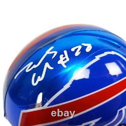 James Cook Signed Buffalo Bills Flash Speed Mini Football Helmet (Beckett)