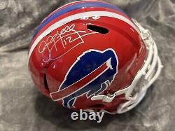 Jim Kelly Autographed Buffalo Bills Throwback Speed Full Size Helmet