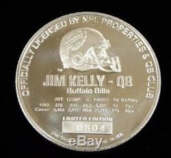 Jim Kelly Buffalo Bills Limited Edition. 999 Silver 1 OZ. Silver Round SKUJK1