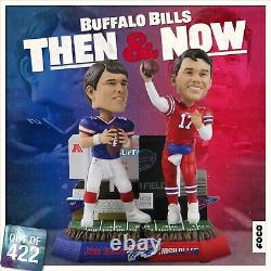 Jim Kelly & Josh Allen Buffalo Bills Then And Now Bobblehead Ltd Ed #/422