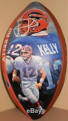 Jim Kelly SUPERBOWL COA 1994 Sportacular Art Serigraph Football Bills/U of Miami