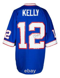 Jim Kelly Signed Buffalo Bills Blue Mitchell & Ness Football Jersey JSA ITP