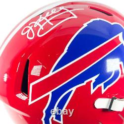 Jim Kelly Signed Buffalo Bills Throwback 1987-01 Speed Full-Size Replica Footbal